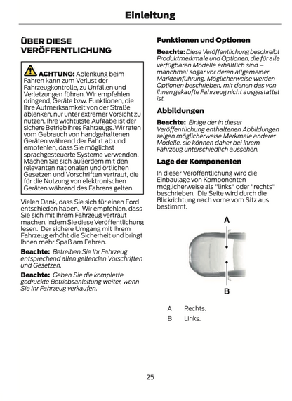 2023-2024 Ford Focus Gebruikershandleiding | Duits