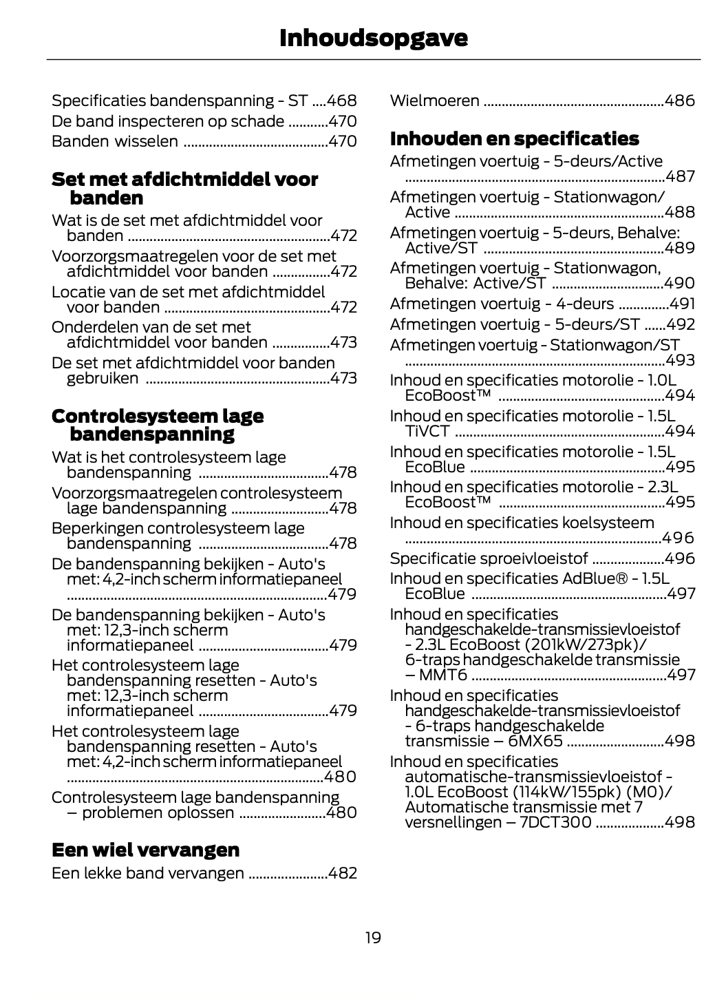 2023-2024 Ford Focus Manuel du propriétaire | Néerlandais