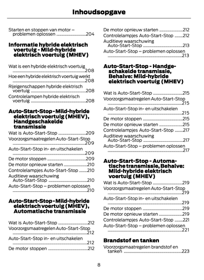 2021-2022 Ford Focus Owner's Manual | Dutch