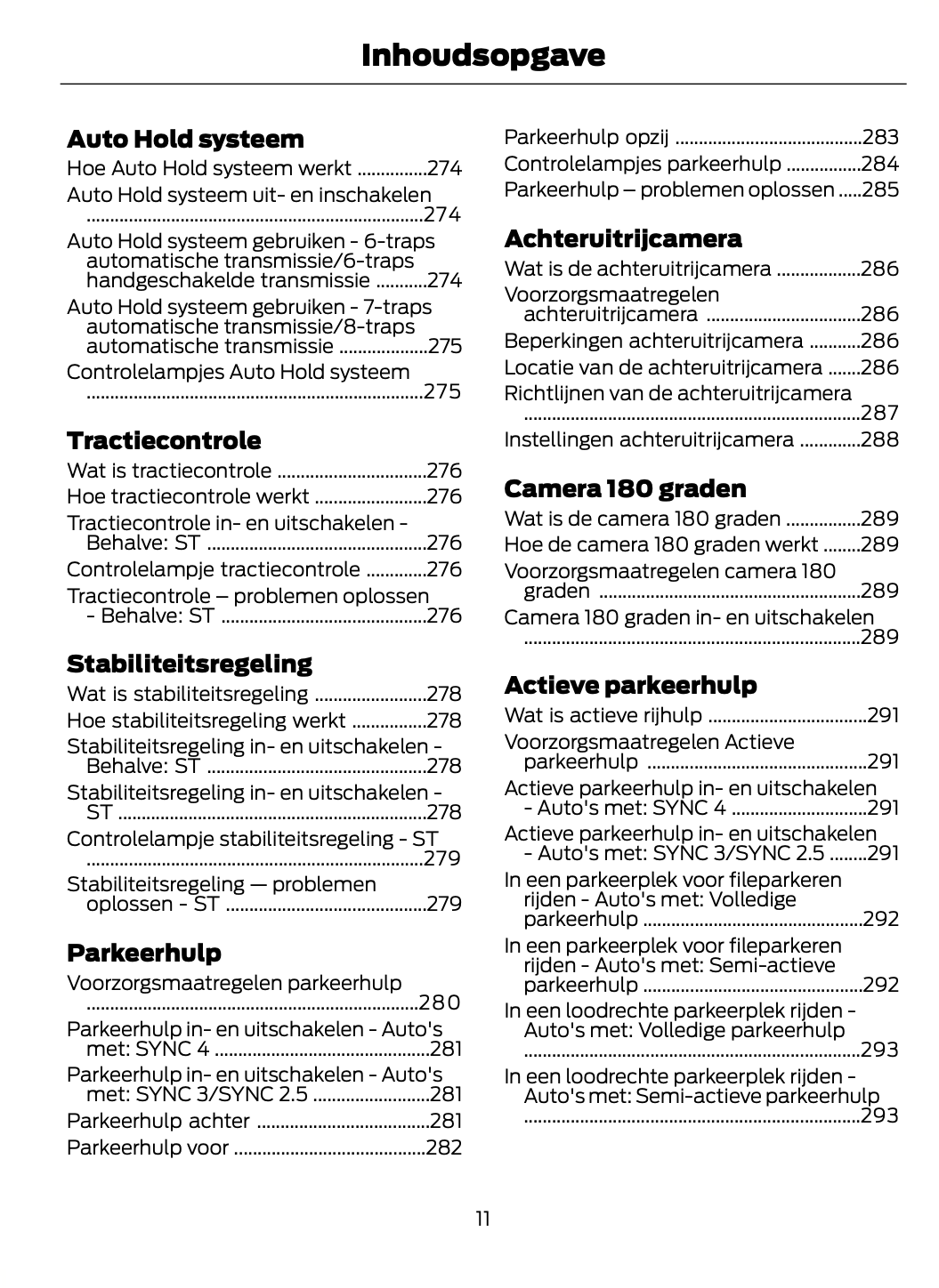 2021-2022 Ford Focus Owner's Manual | Dutch