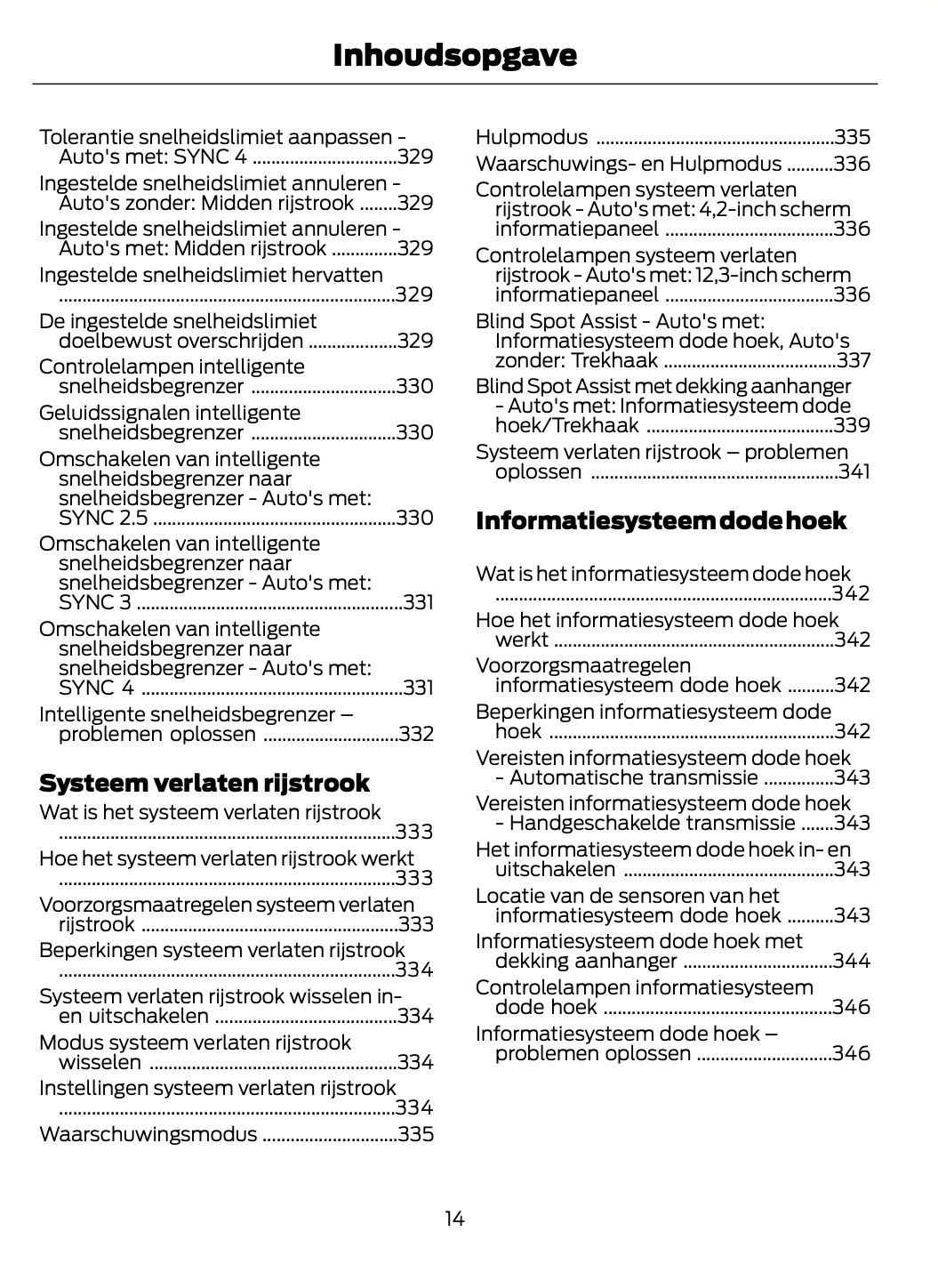 2021-2022 Ford Focus Owner's Manual | Dutch