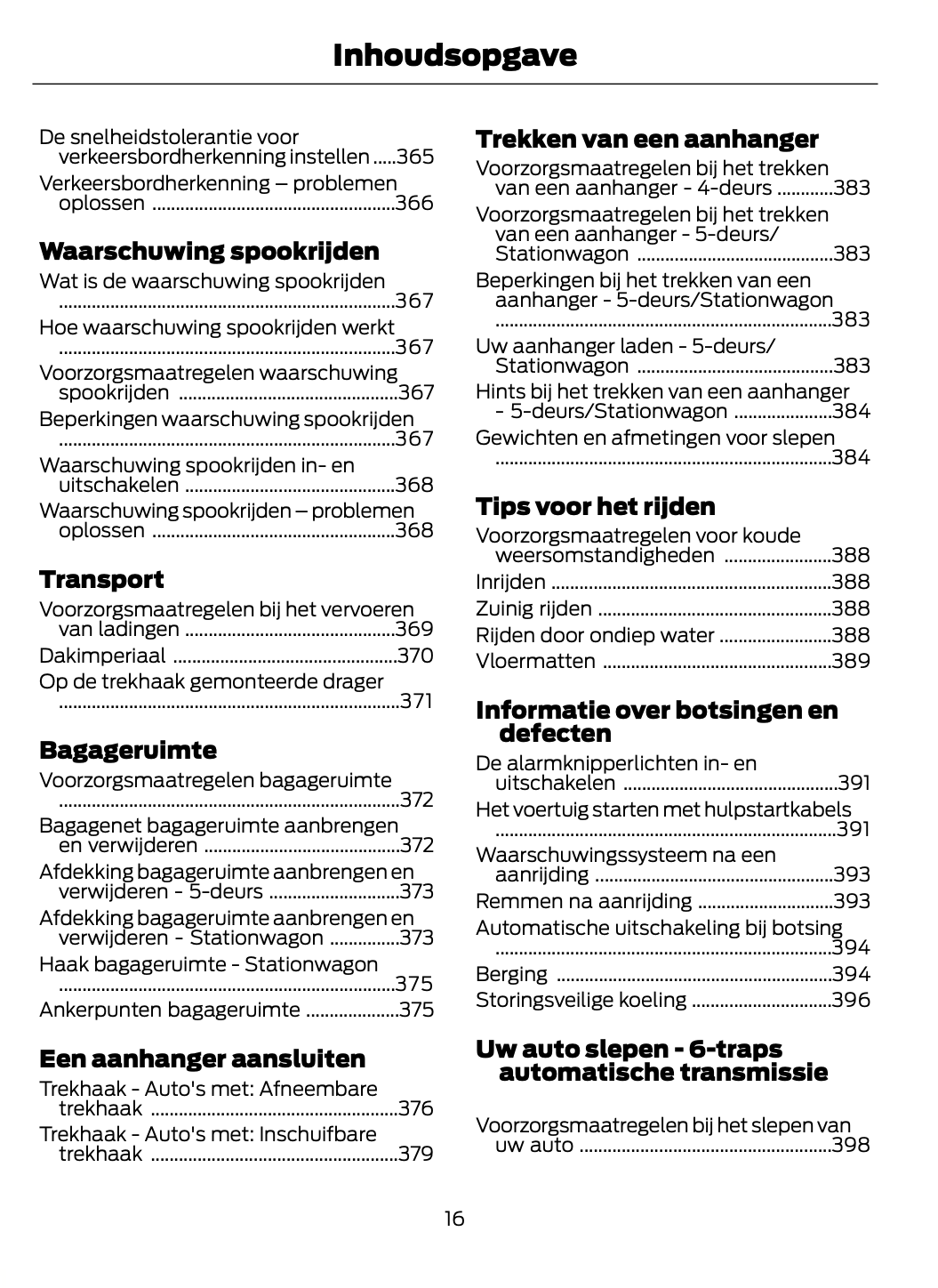 2021-2022 Ford Focus Owner's Manual | Dutch