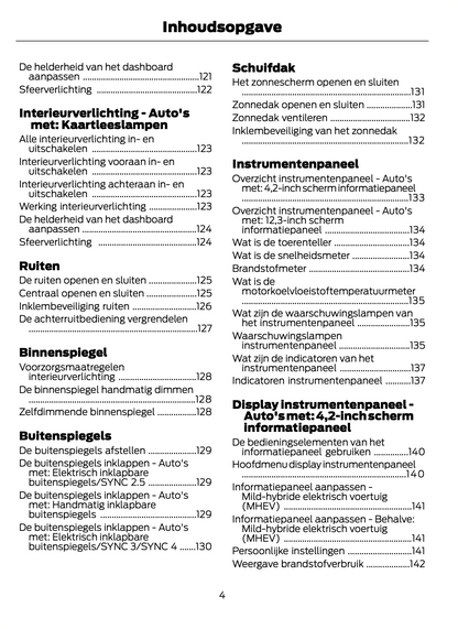 2021-2022 Ford Focus Owner's Manual | Dutch