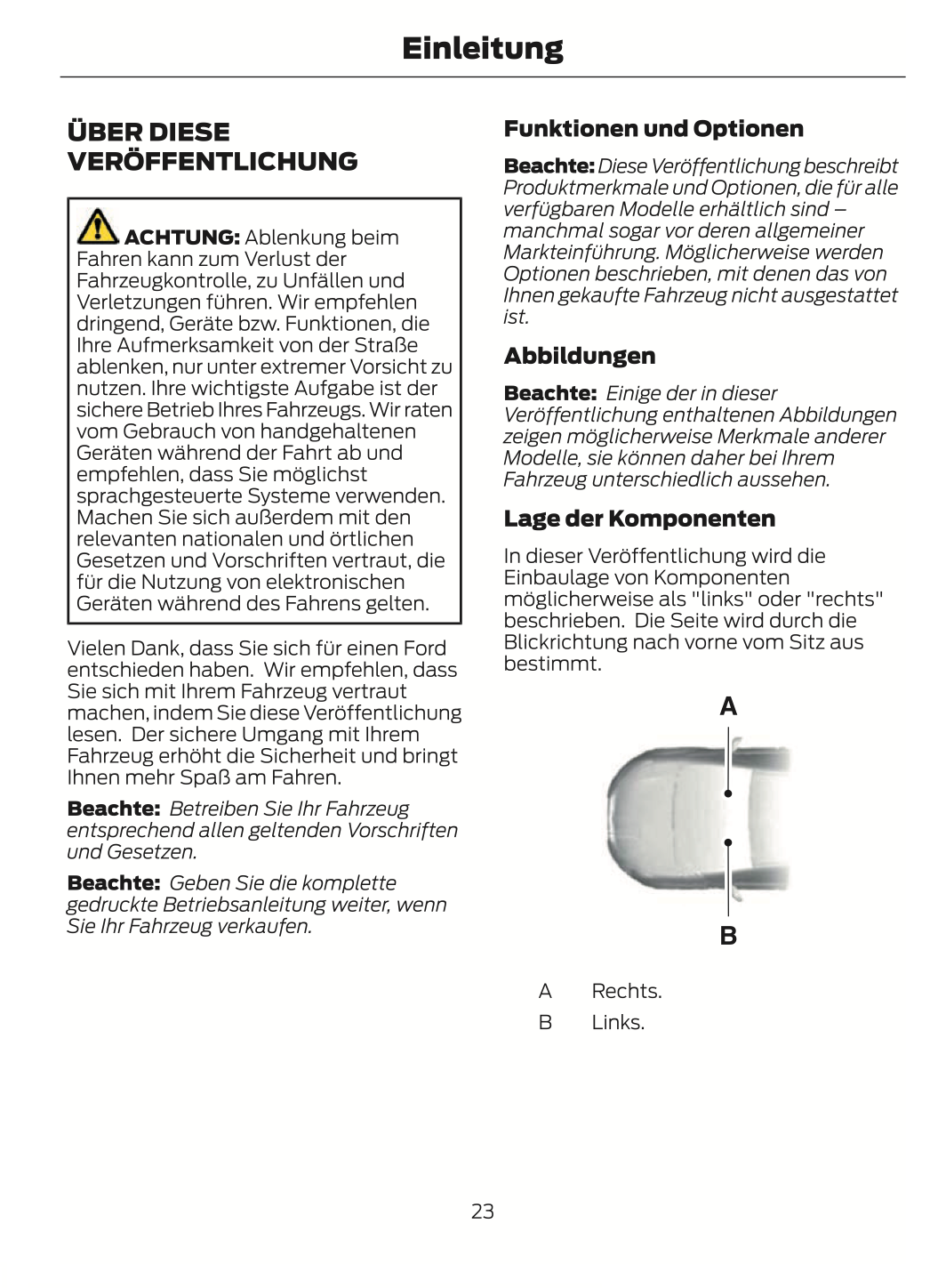 2023-2024 Ford Puma Bedienungsanleitung | Deutsch