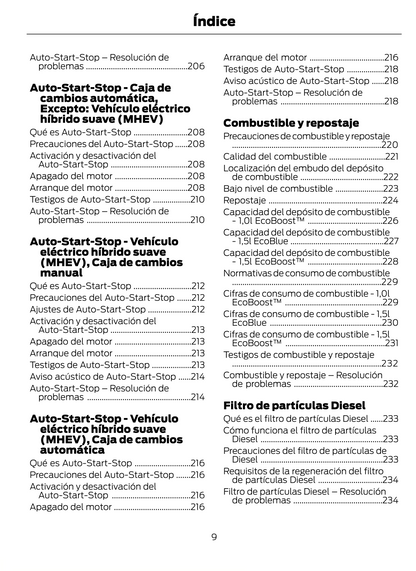 2023-2024 Ford Puma Owner's Manual | Spanish