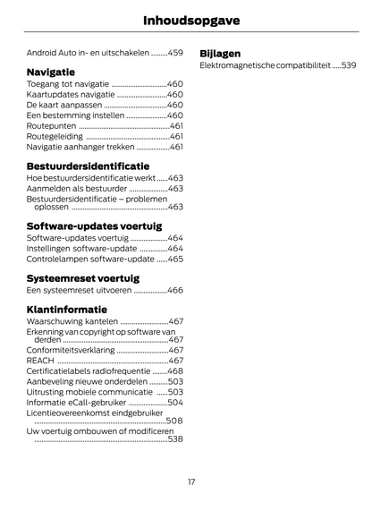 2023-2024 Ford Tourneo Custom/Transit Custom Owner's Manual | Dutch