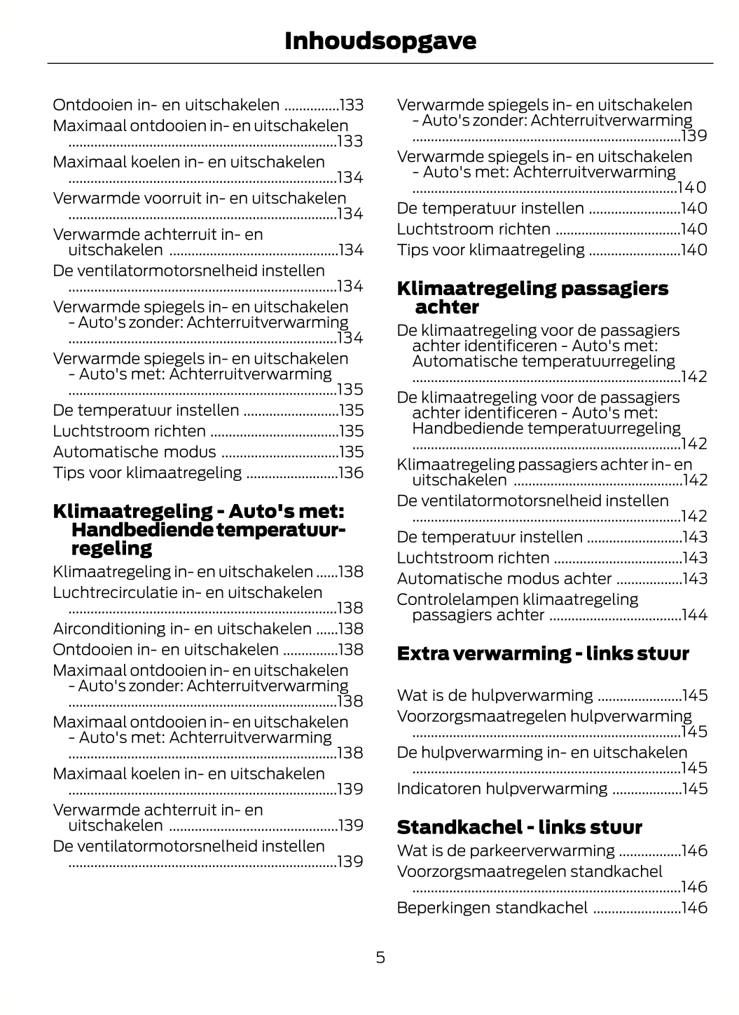 2023-2024 Ford Tourneo Custom/Transit Custom Owner's Manual | Dutch