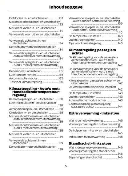 2023-2024 Ford Tourneo Custom/Transit Custom Owner's Manual | Dutch