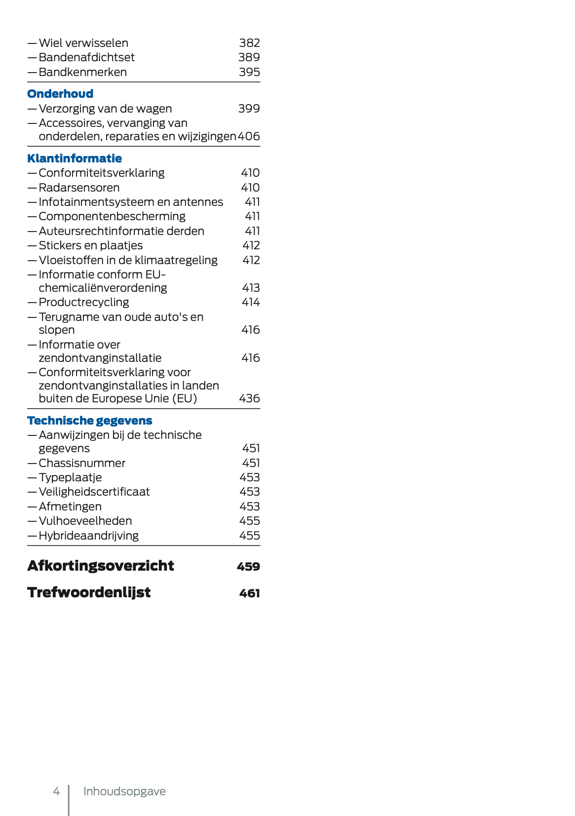 2024-2025 Ford Tourneo Connect/Transit Connect Plug-in-Hybrid Gebruikershandleiding | Nederlands