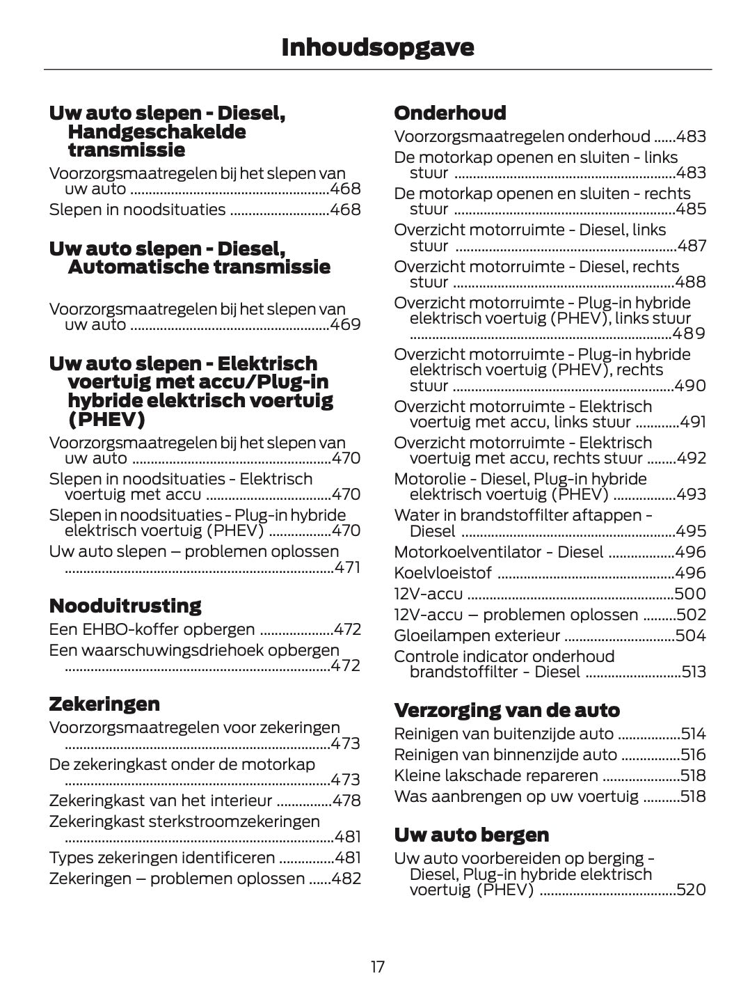 2024 Ford Tourneo Custom/Transit Custom Owner's Manual | Dutch