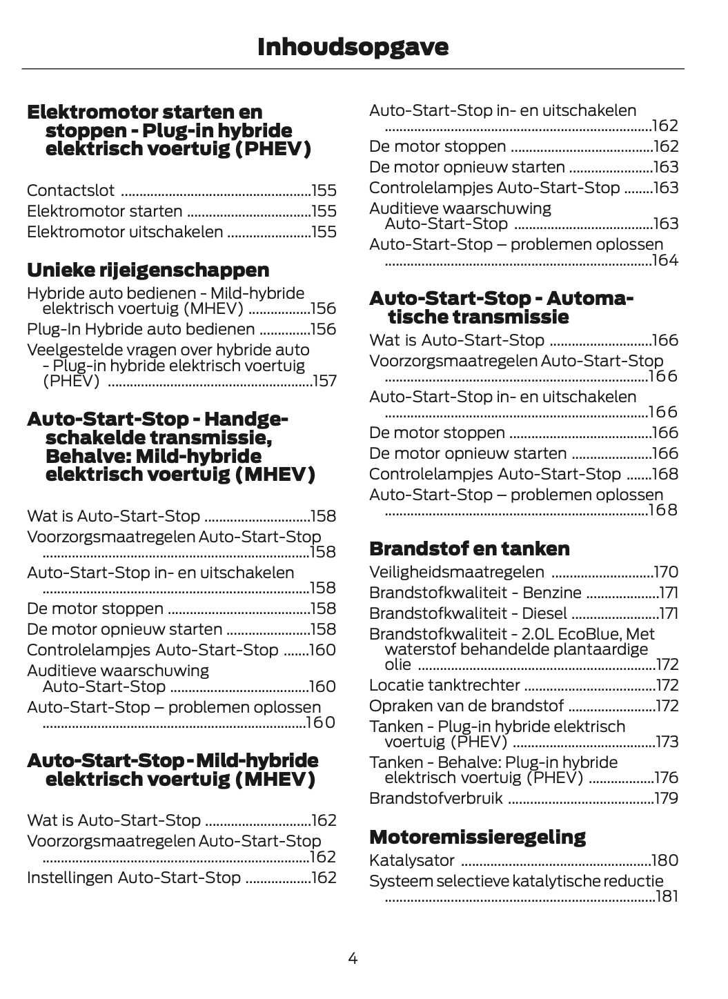 2021-2024 Ford Tourneo Custom/Transit Custom Owner's Manual | Dutch