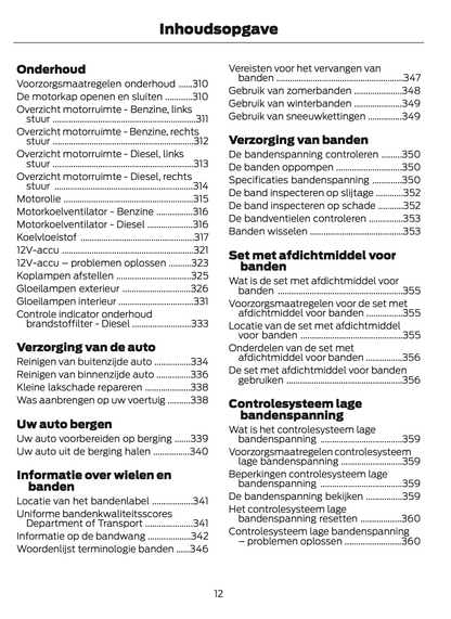 2024 Ford Tourneo Courier/Transit Courier Gebruikershandleiding | Nederlands