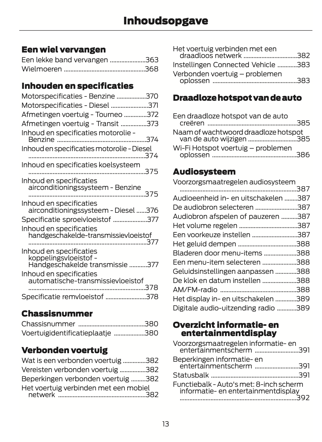 2024 Ford Tourneo Courier/Transit Courier Gebruikershandleiding | Nederlands