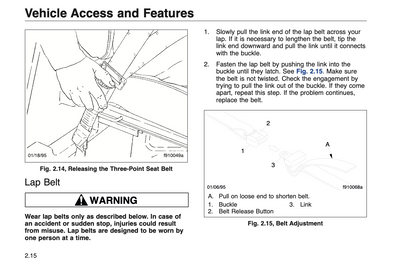 1998 Freightliner Business Class Trucks Owner's Manual | English