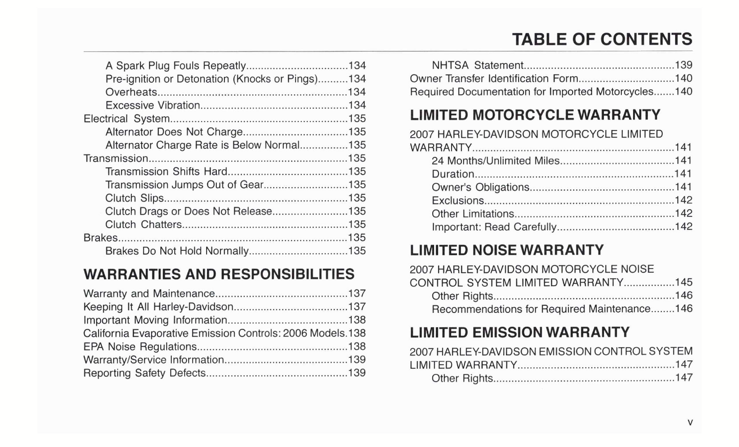 2007 Harley-Davidson Dyna Owner's Manual | English