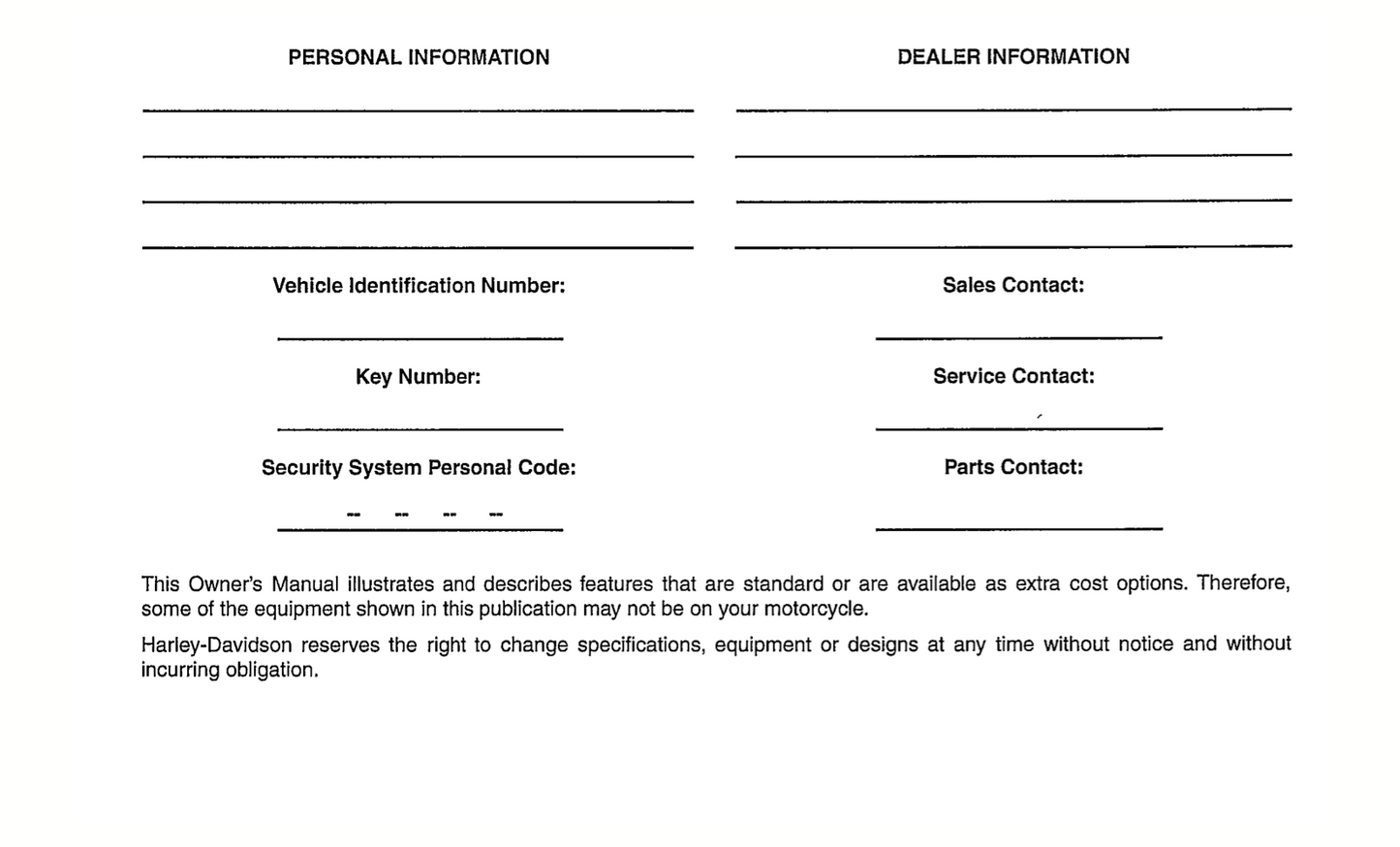 2013 Harley-Davidson FLHRSE5 Owner's Manual | English