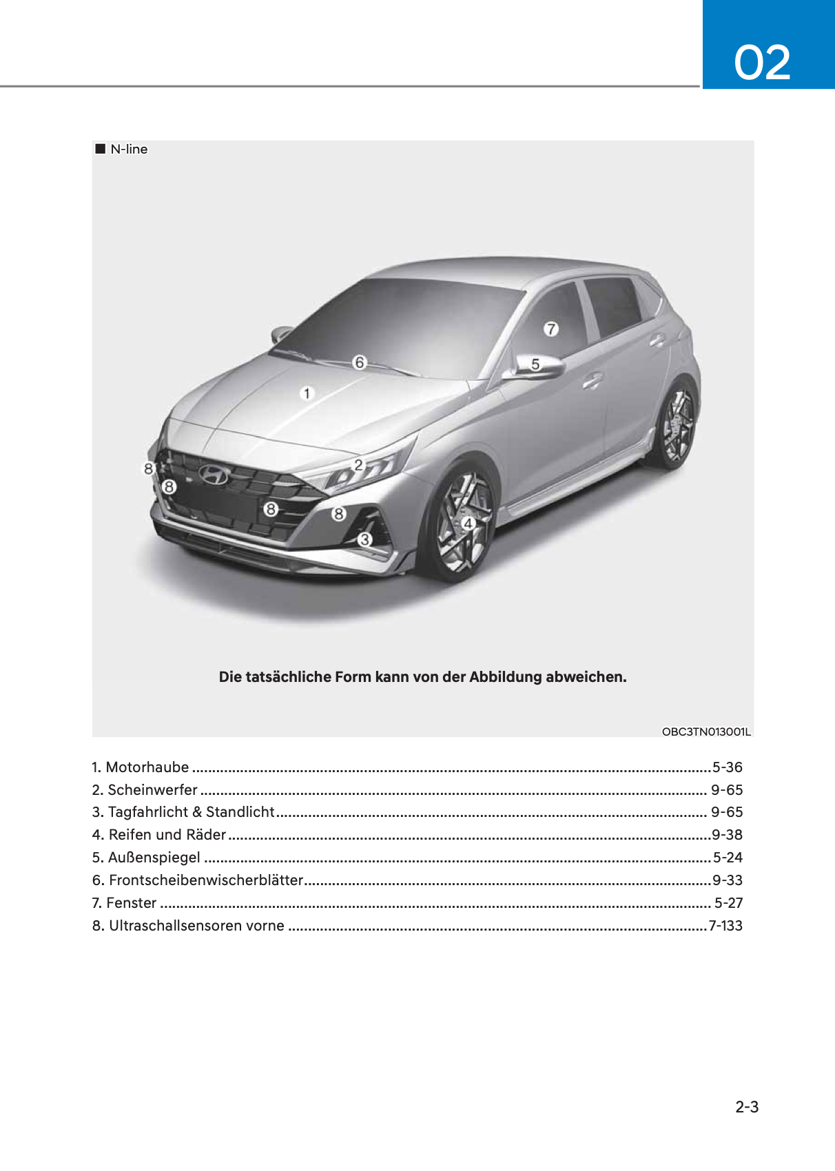 2023-2024 Hyundai i20/Bayon Bedienungsanleitung | Deutsch