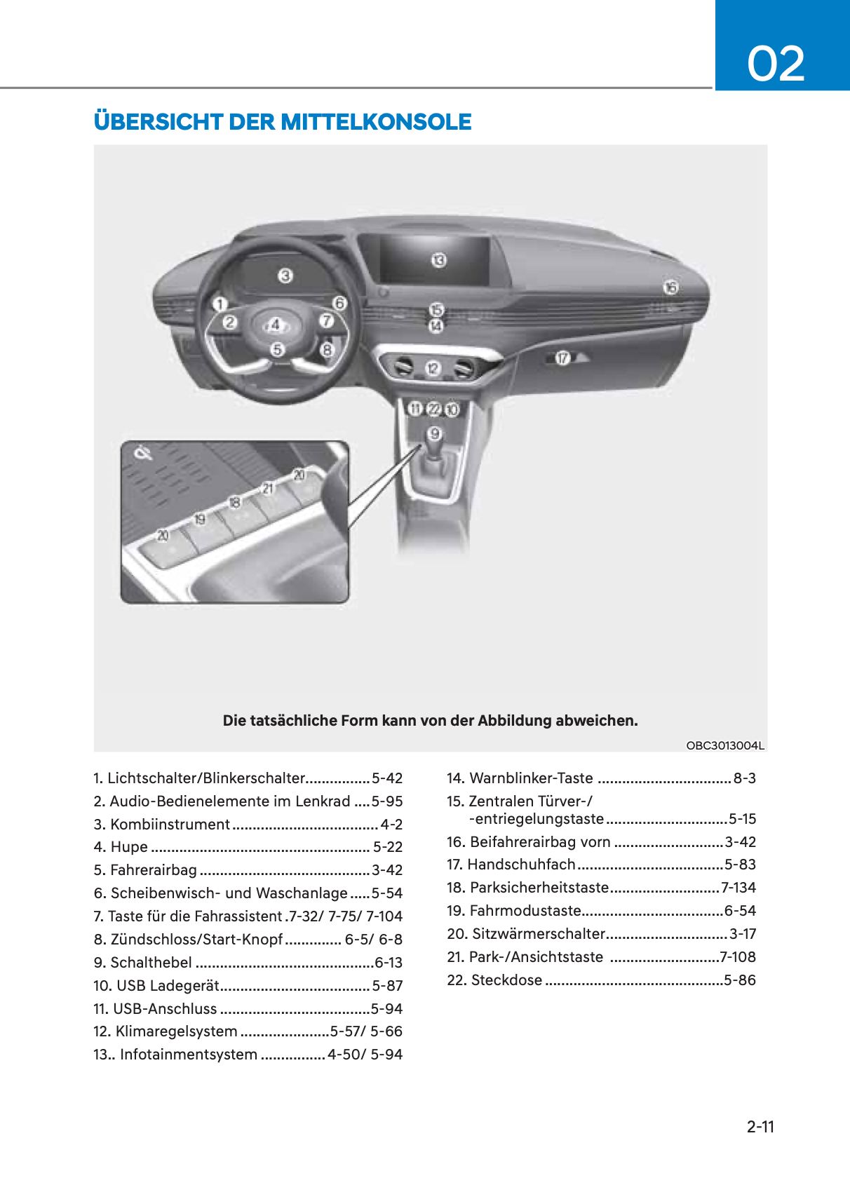 2023-2024 Hyundai i20/Bayon Bedienungsanleitung | Deutsch