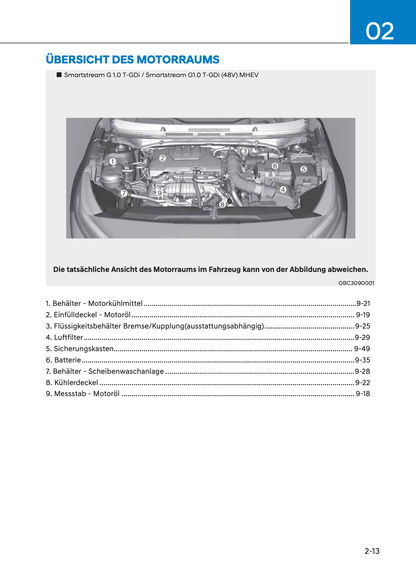 2023-2024 Hyundai i20/Bayon Bedienungsanleitung | Deutsch