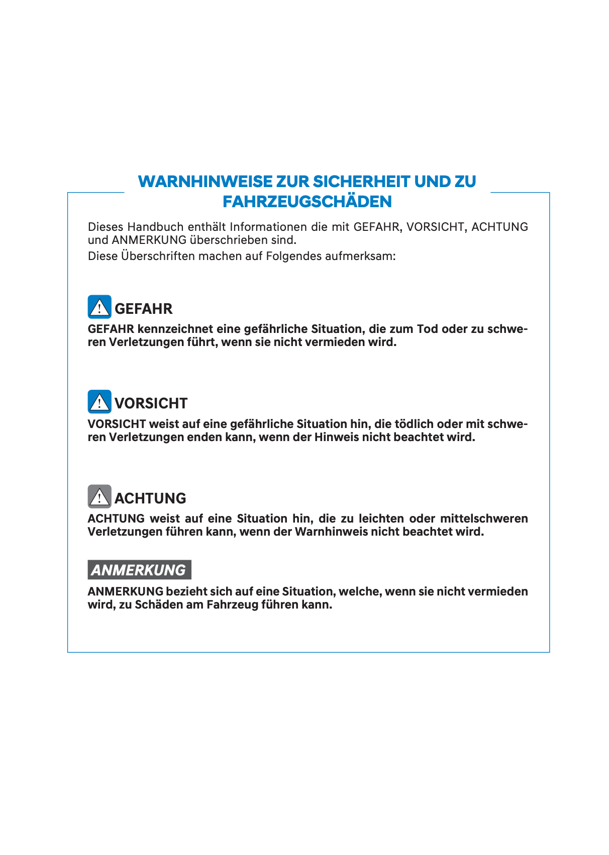 2023-2024 Hyundai i20/Bayon Bedienungsanleitung | Deutsch