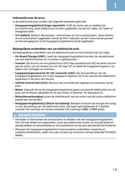 2024-2025 Hyundai Ioniq 5 Owner's Manual | Dutch