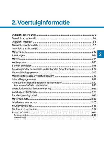 2023 Hyundai Tucson Gebruikershandleiding | Nederlands