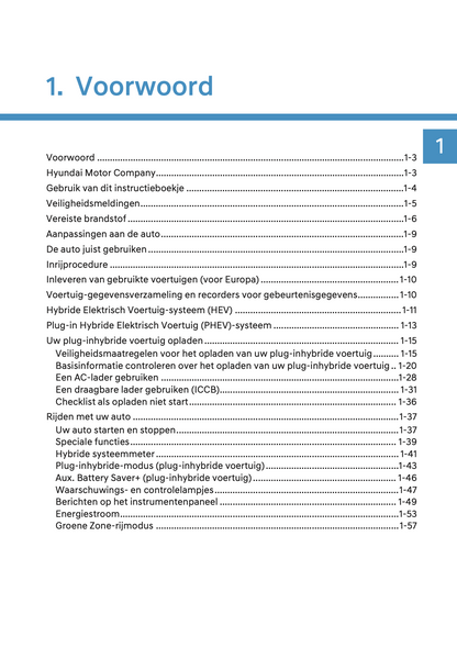 2024-2025 Hyundai Tucson Hybrid/Tucson Plug-in-Hybrid Owner's Manual | Dutch