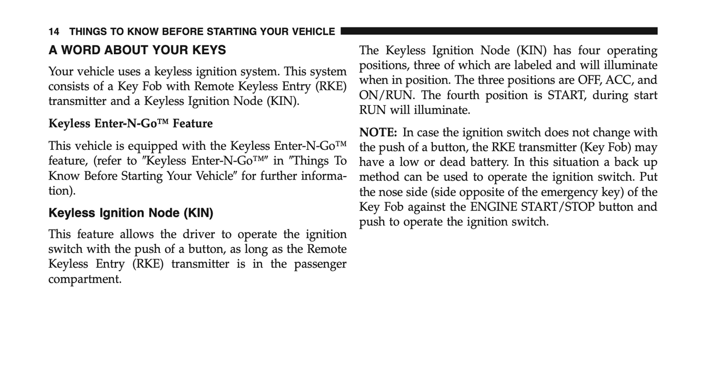 2014 Jeep Grand Cherokee SRT8 Owner's Manual | English