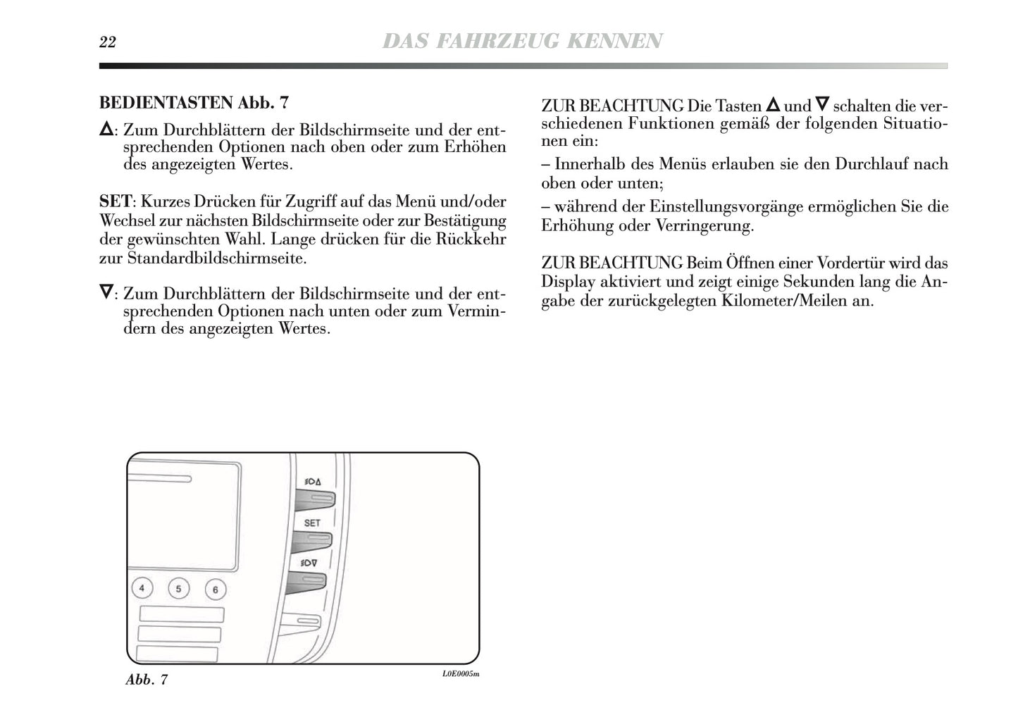 2010-2011 Lancia Delta Owner's Manual | German