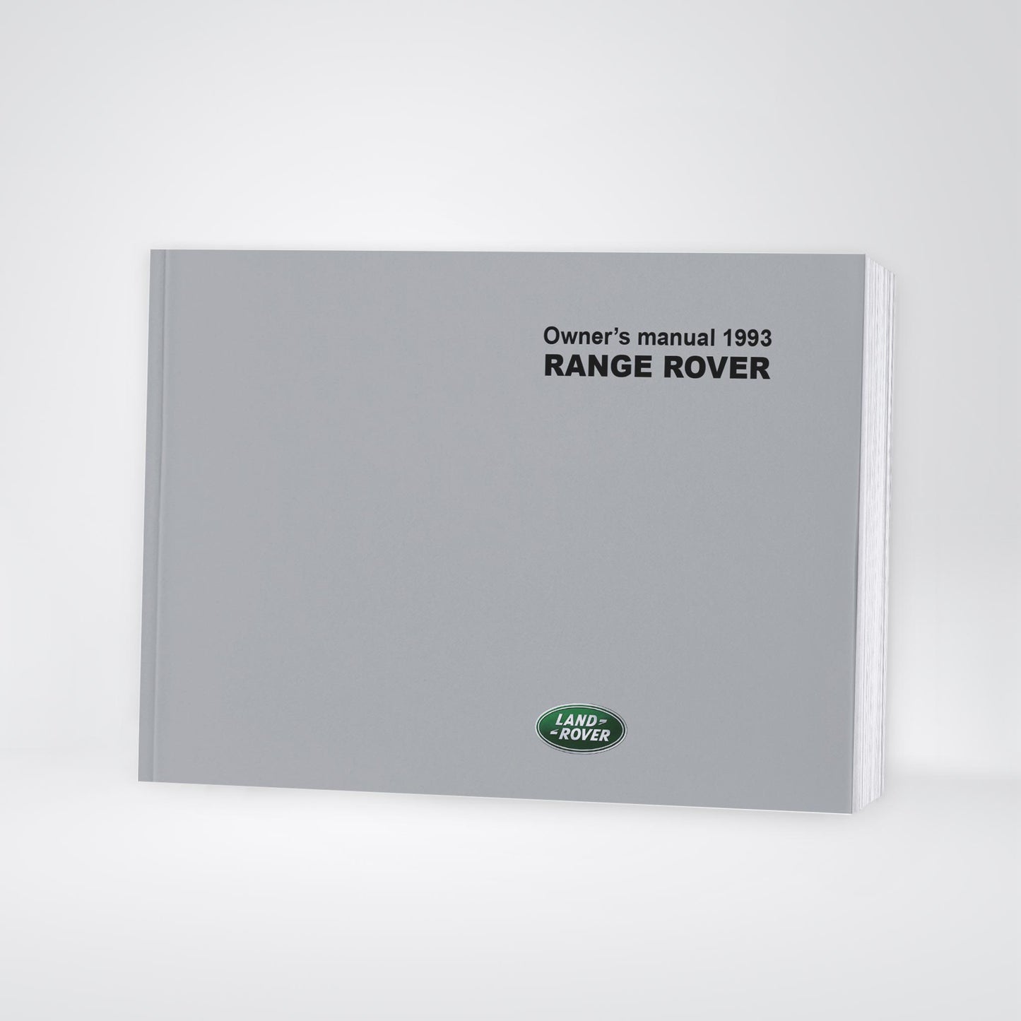 1993 Land Rover Range Rover Owner's Manual | English