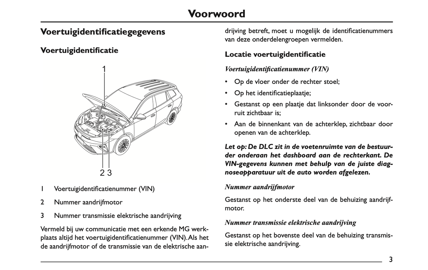 2022 MG MG5 Gebruikershandleiding | Nederlands