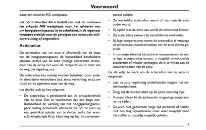 2022 MG MG5 Gebruikershandleiding | Nederlands