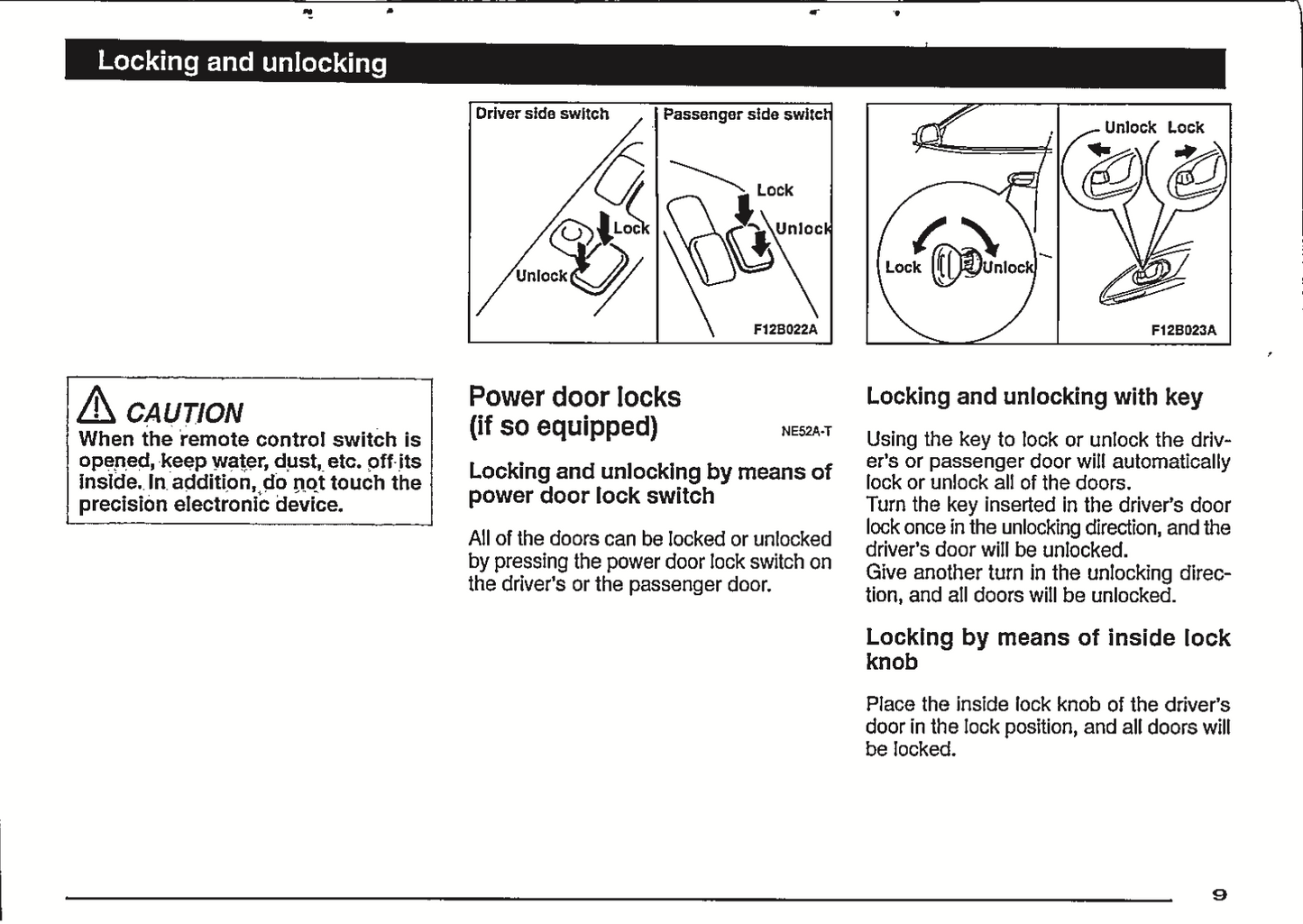 1998 Mitsubishi Eclipse Owner's Manual | English