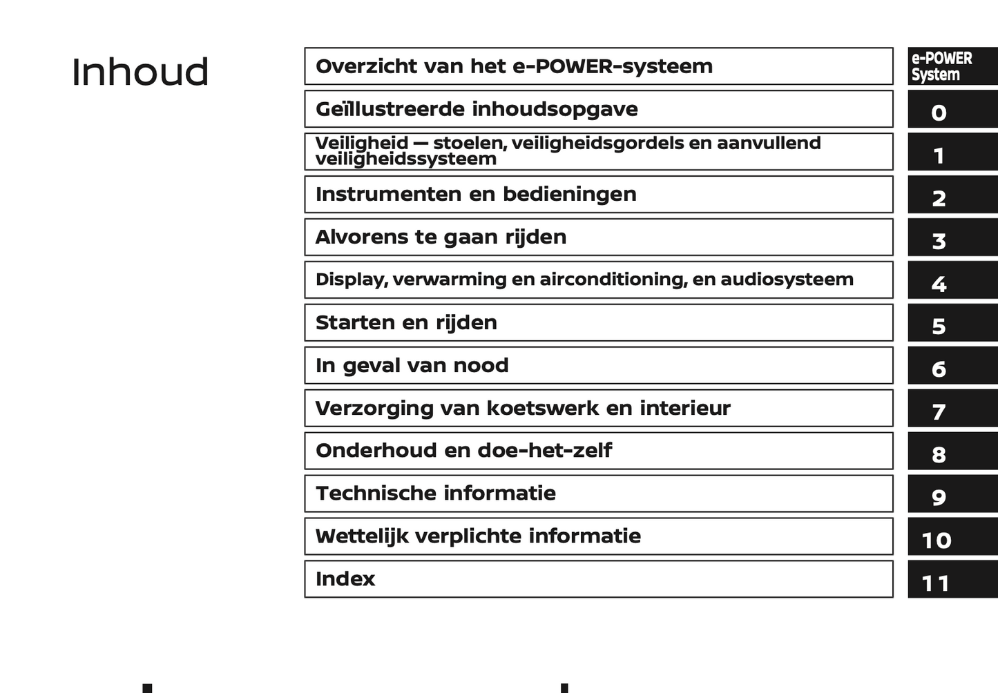 2024 Nissan Qashqai e-Power Owner's Manual | Dutch