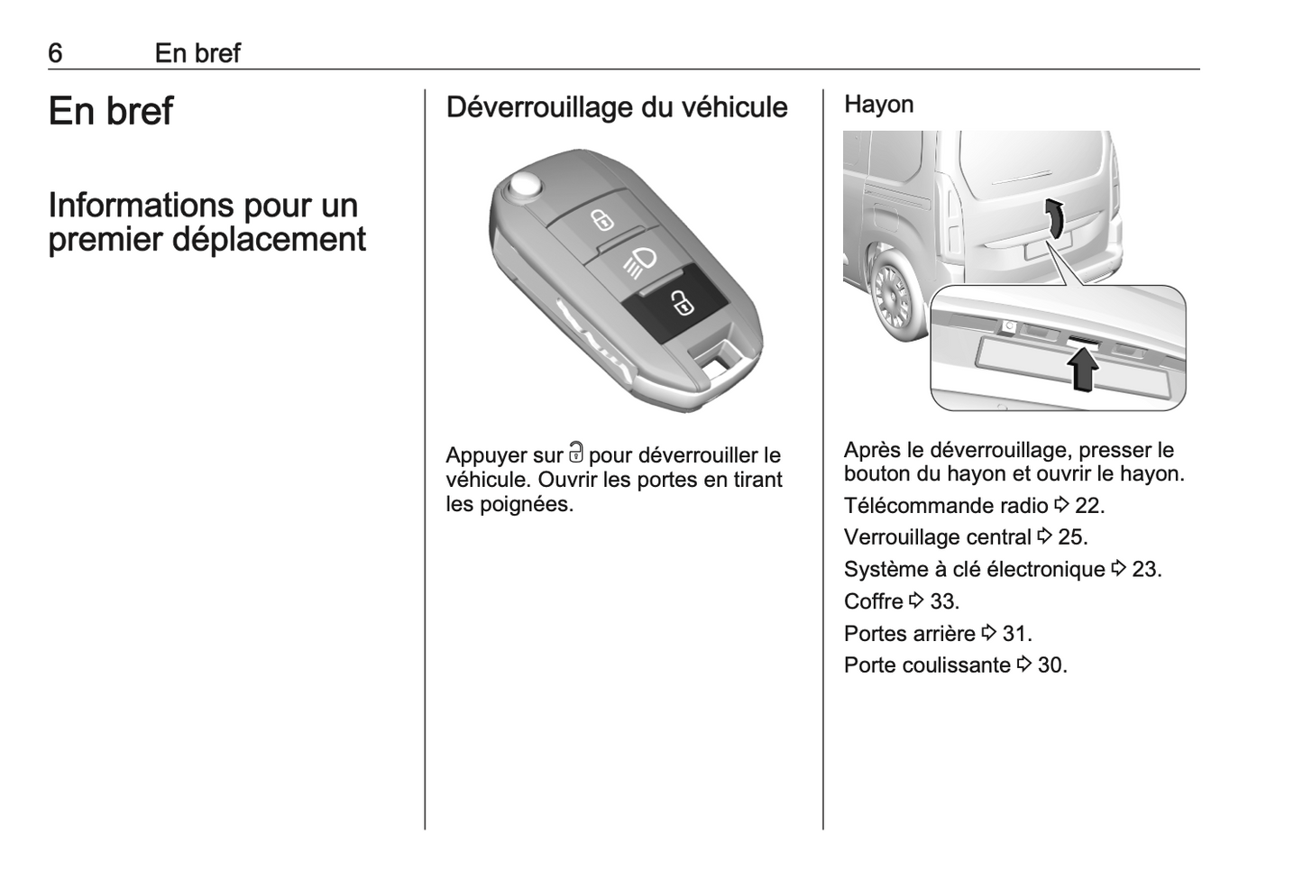 2021 Opel Combo Manuel du propriétaire | Français