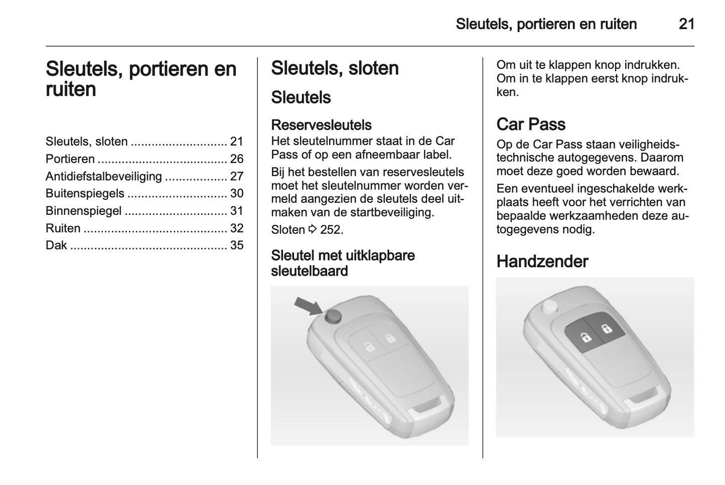 2012 Opel Zafira Tourer Owner's Manual | Dutch