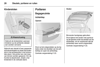 2012 Opel Zafira Tourer Owner's Manual | Dutch