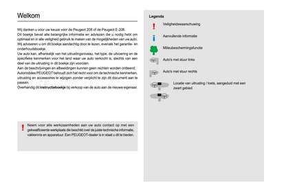 2023-2024 Peugeot 208/e-208 Gebruikershandleiding | Nederlands