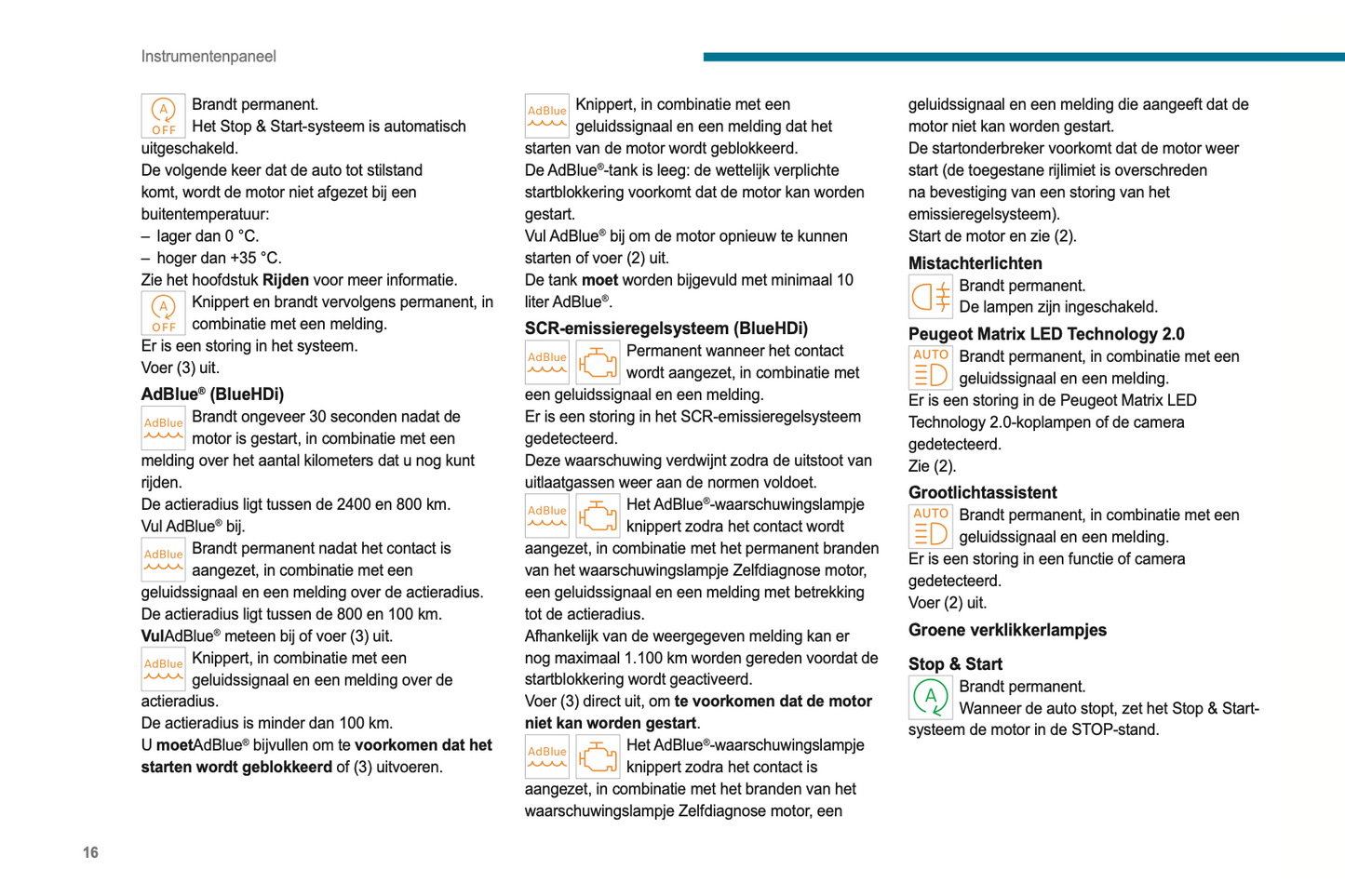 2022-2023 Peugeot 308/308 SW Owner's Manual | Dutch