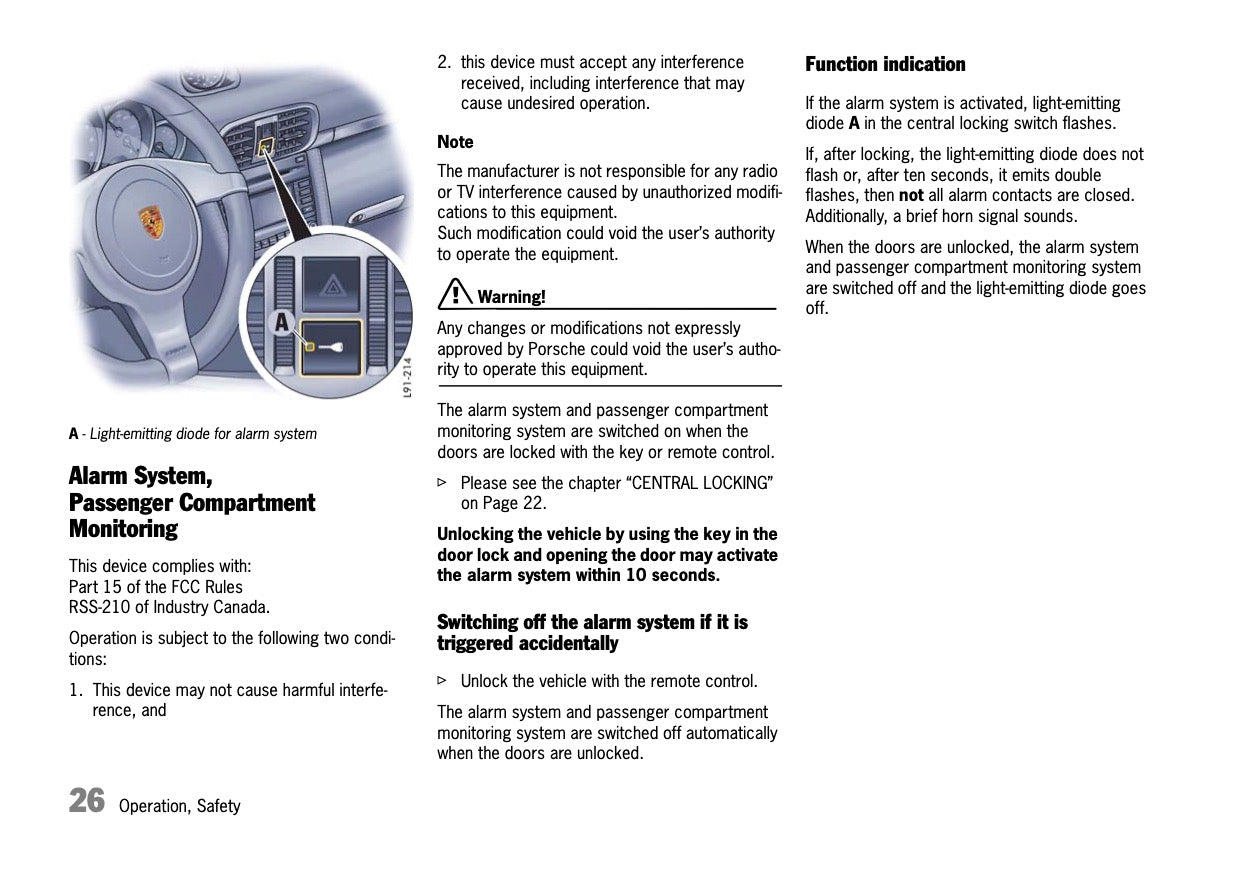 2010 Porsche 911 GT3 Owner's Manual | English