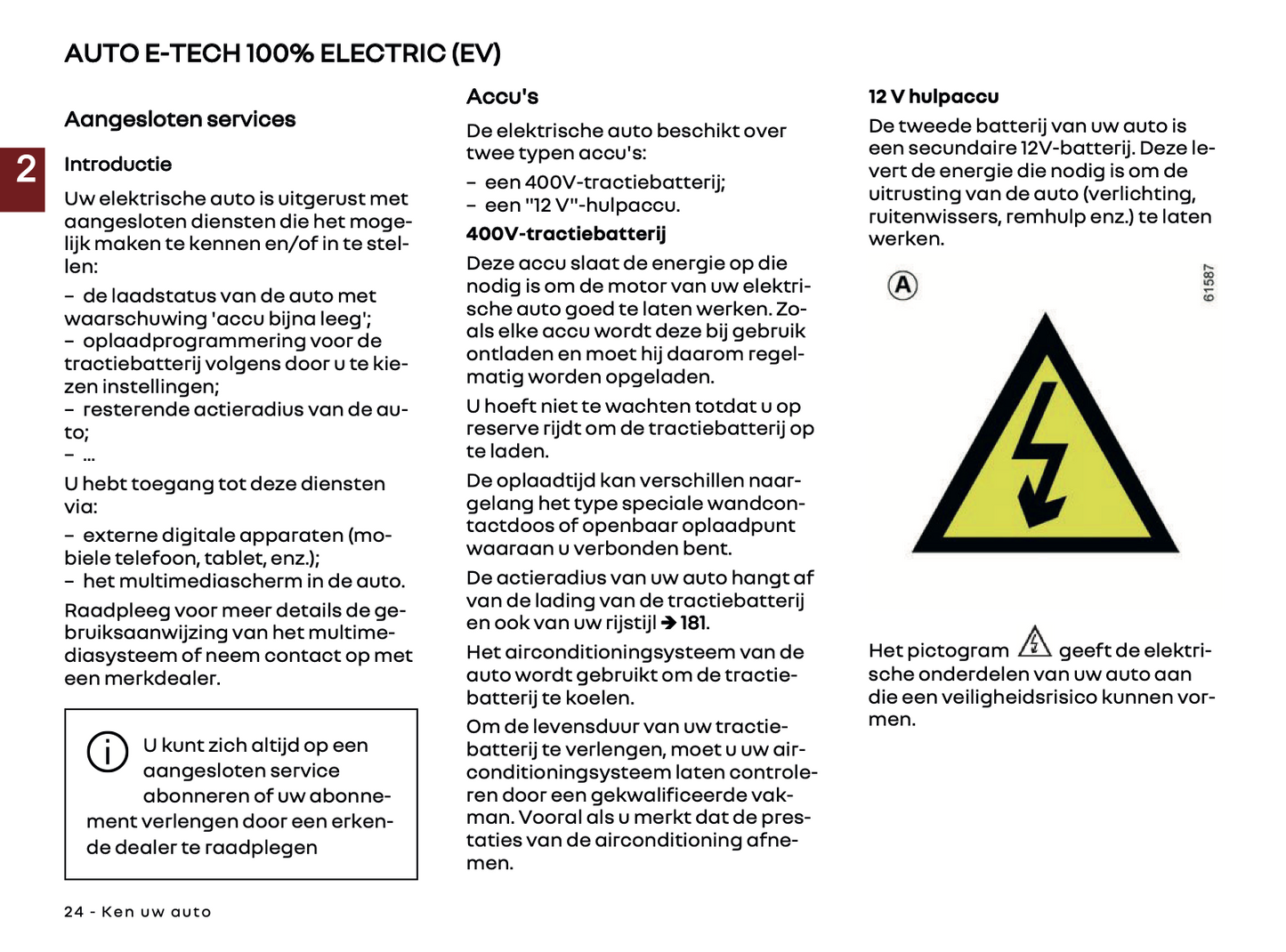 2024-2025 Renault 5 E-Tech Gebruikershandleiding | Nederlands