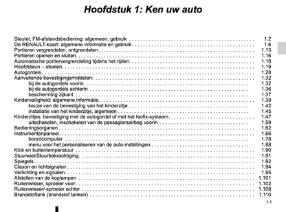 2017-2018 Renault Scenic Gebruikershandleiding | Nederlands