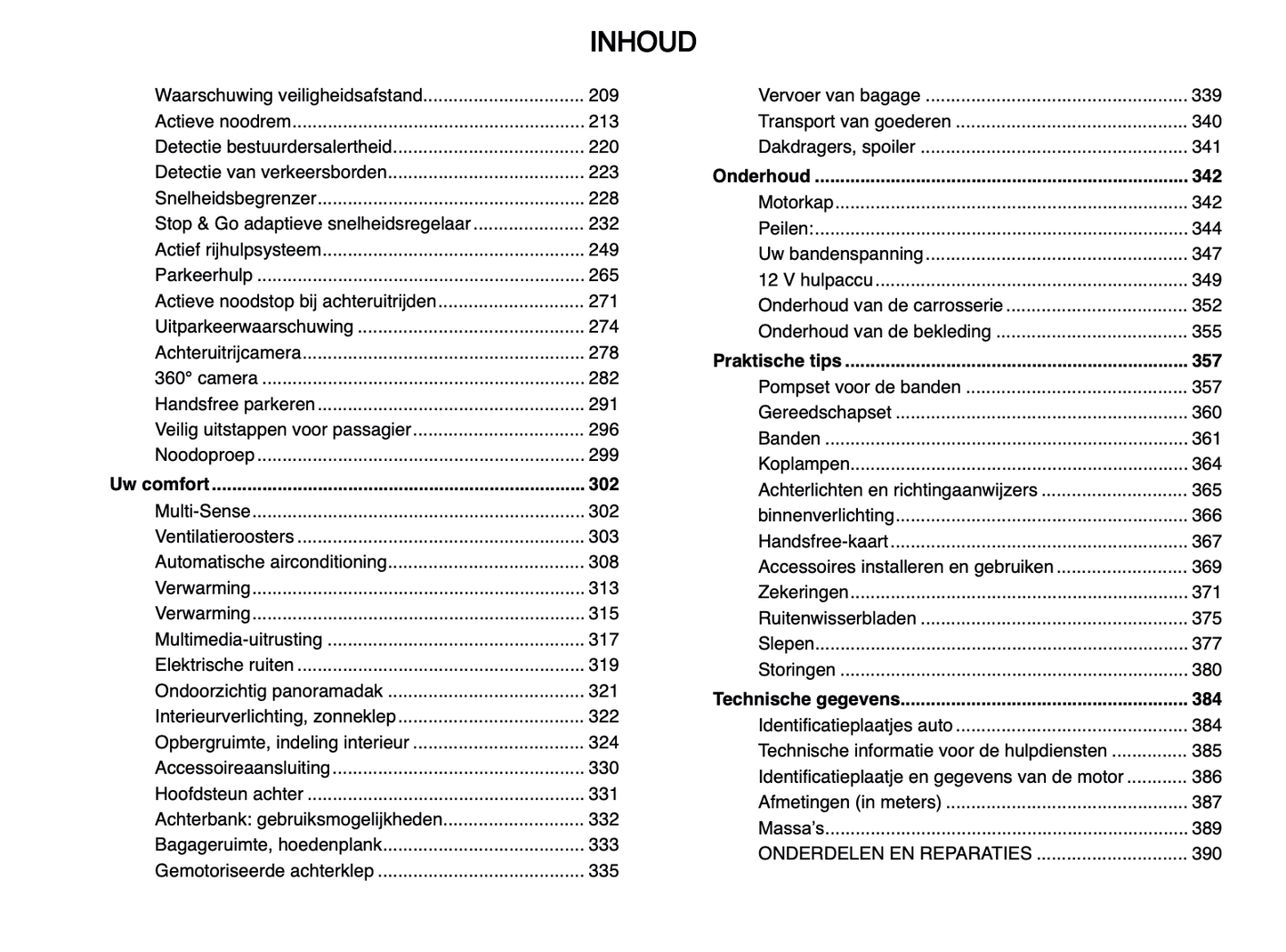 2023-2024 Renault Scenic E-Tech Owner's Manual | Dutch