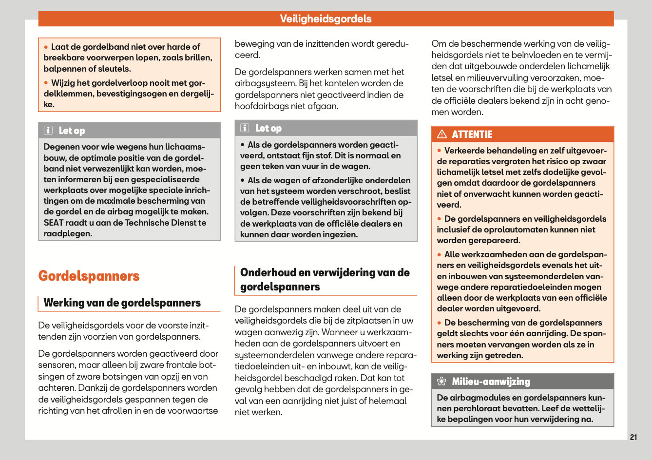 2020 Seat Leon/Leon Sportstourer Gebruikershandleiding | Nederlands