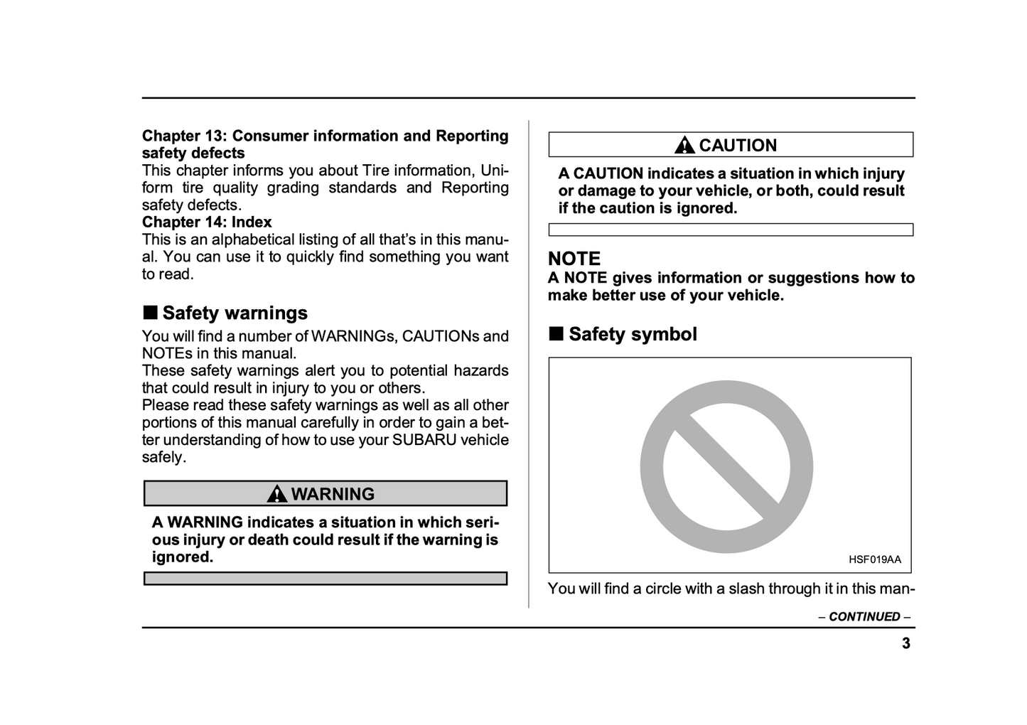 2005 Subaru Baja Owner's Manual | English