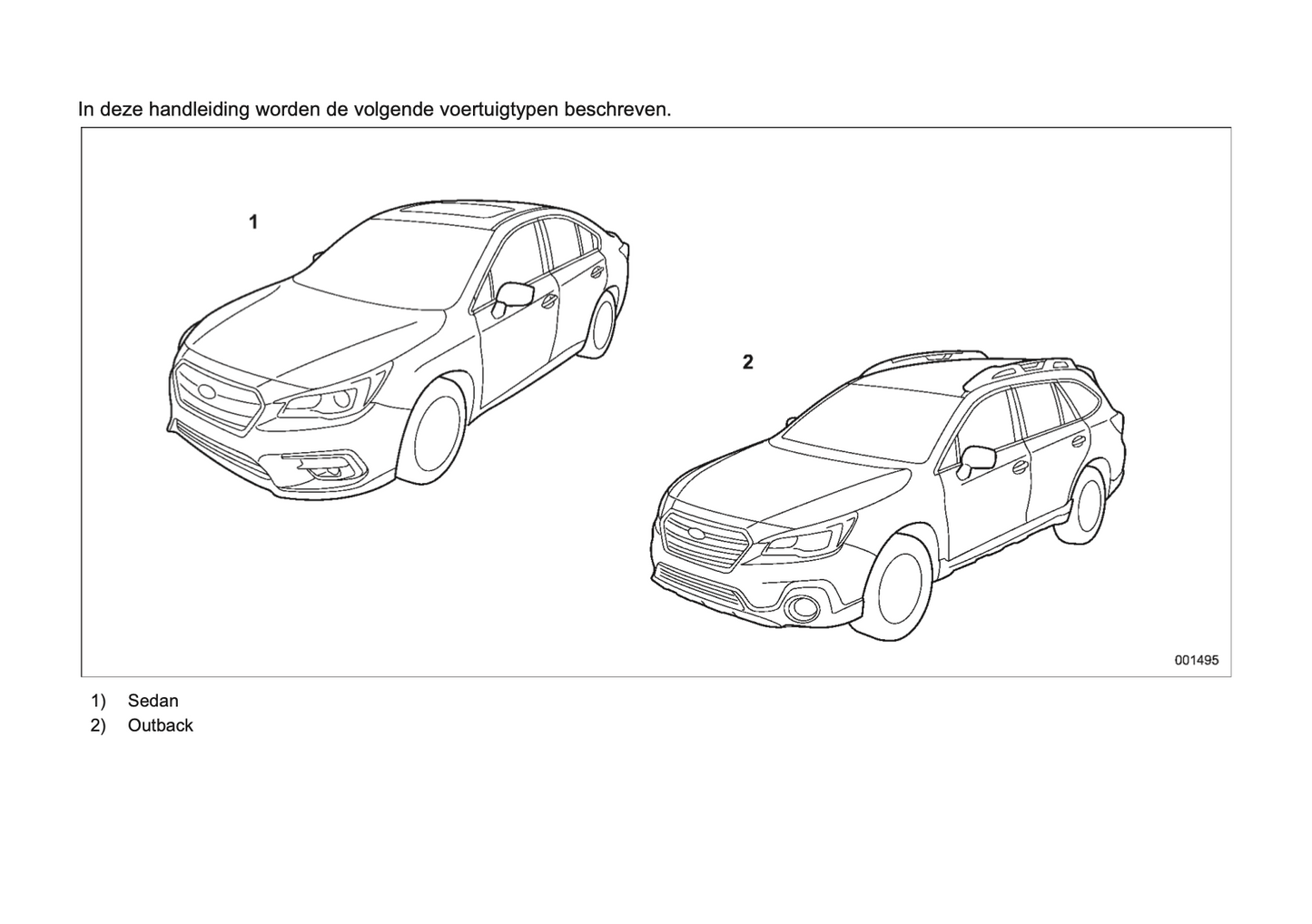 2018 Subaru Legacy/Outback Owner's Manual | Dutch