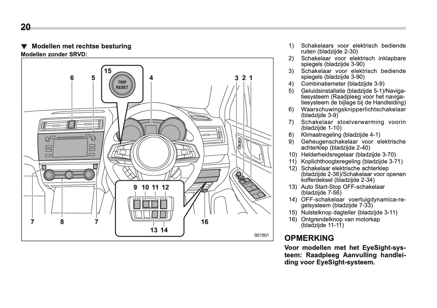 2018 Subaru Legacy/Outback Owner's Manual | Dutch