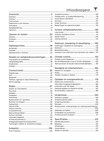 2023-2024 Tesla Model 3 Bedienungsanleitung | Niederländisch