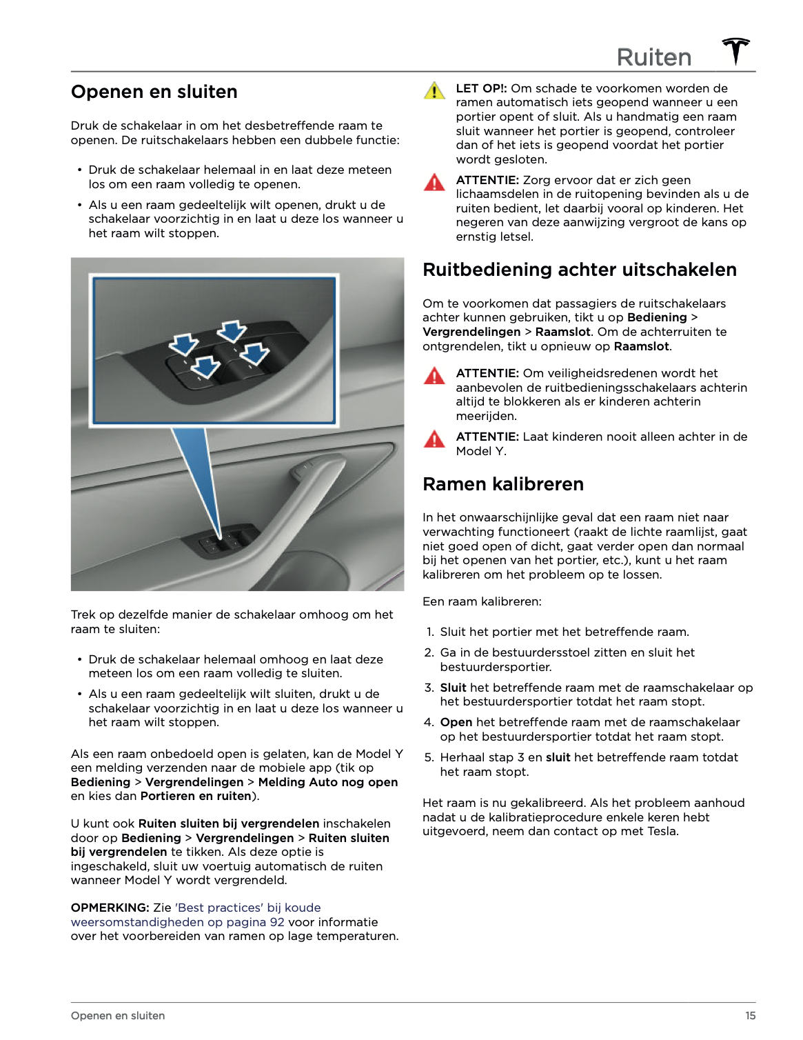 2022 Tesla Model Y Owner's Manual | Dutch