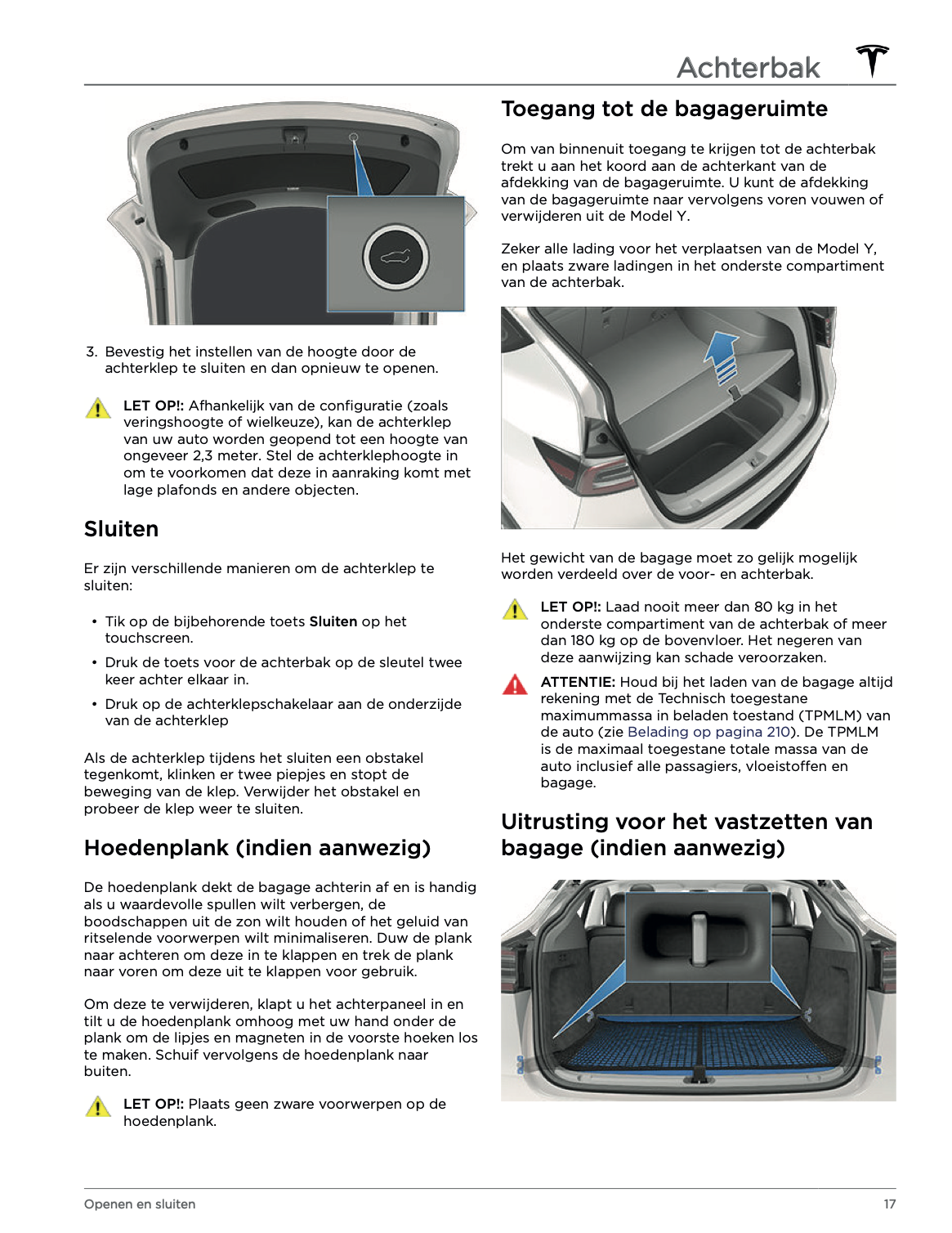 2022 Tesla Model Y Owner's Manual | Dutch